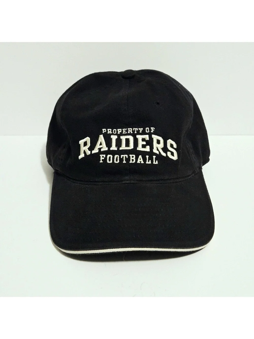 NFL Property Of Raiders Football Reebok Classic Gridiron Black Baseball Hat